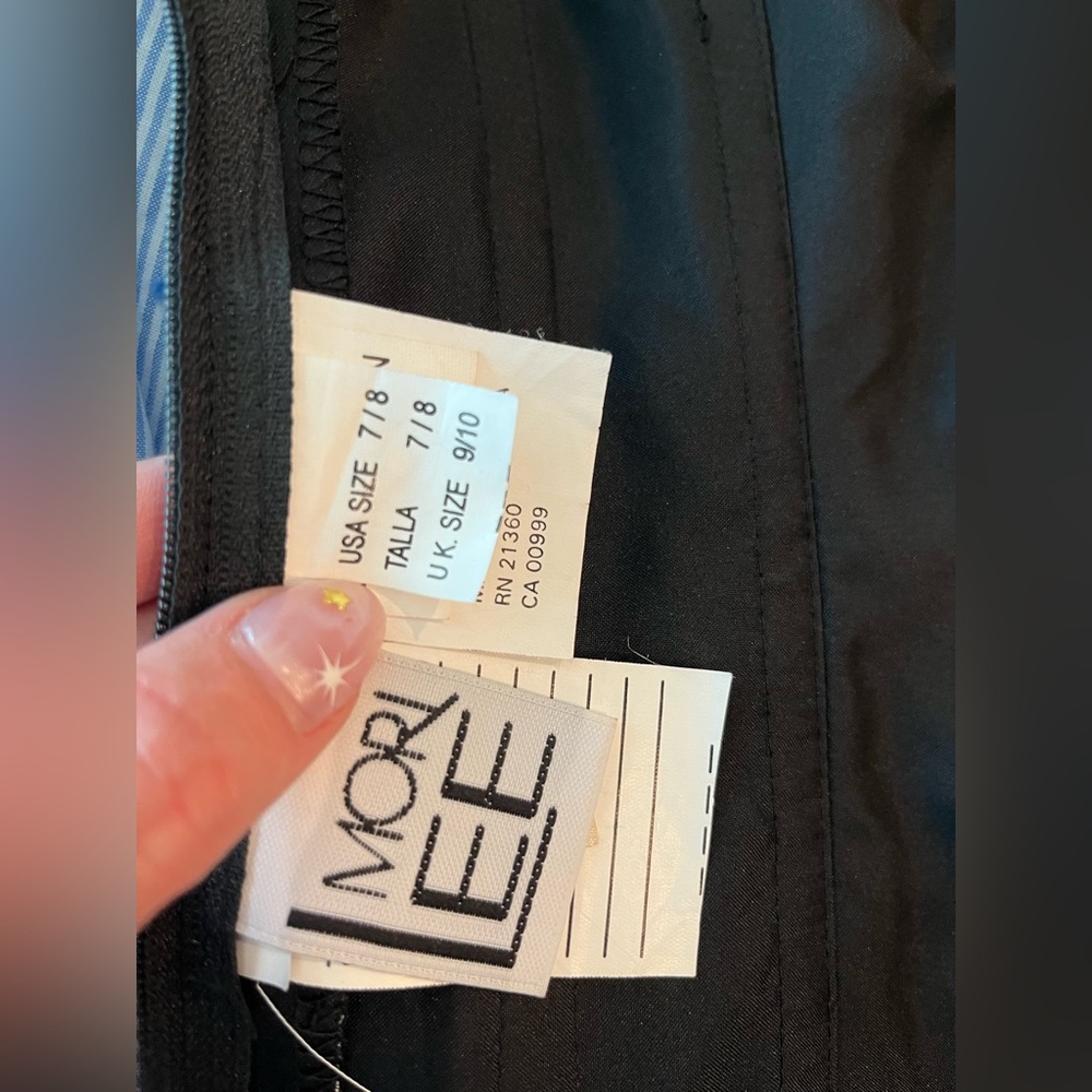 Vintage Mori lee corset with rhinestone detail and ruching 90s - Picture 11 of 14